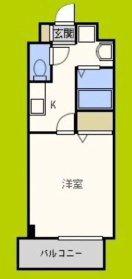 Mプラザ今里弐番館(1K/8階)の間取り写真