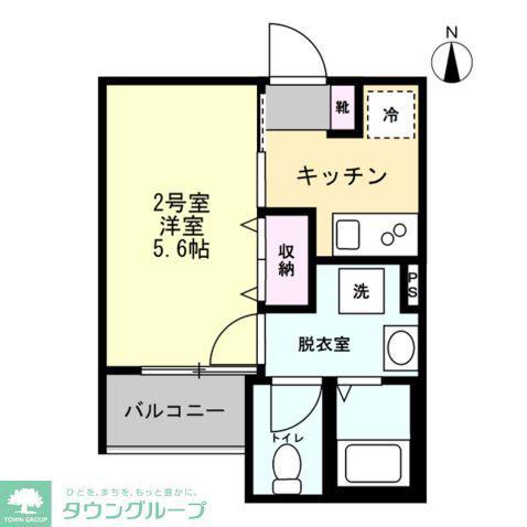 ベイルームアーバン海老名(1K/3階)の間取り写真