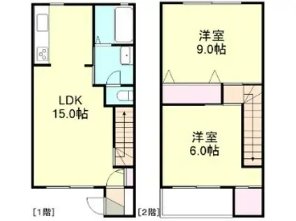 COURT CLAN B(2LDK)の間取り写真