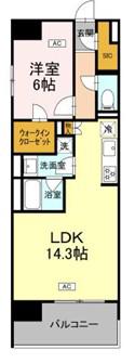 ロイヤルパークス仙台青葉通(1LDK/3階)の間取り写真