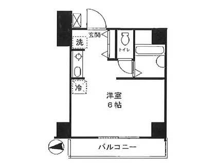 ラ・フロレスタ壱番館(ワンルーム/7階)の間取り写真