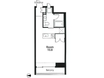 ESSAI(ワンルーム/5階)の間取り写真