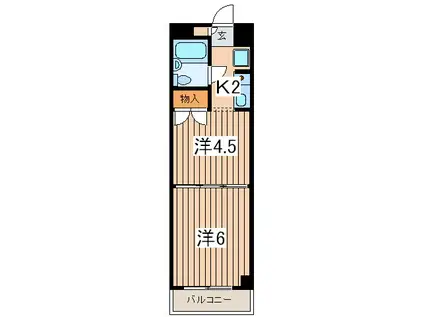 YNビル(2K/7階)の間取り写真