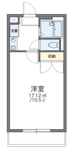 レオパレス源(1K/1階)の間取り写真