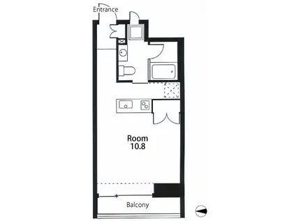 ESSAI(ワンルーム/5階)の間取り写真