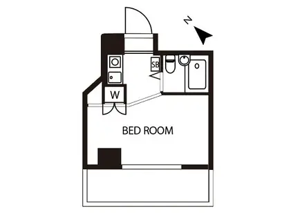 ダイホープラザ川崎(ワンルーム/6階)の間取り写真