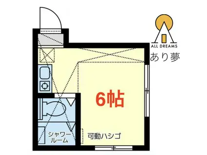 パルメイラ(ワンルーム/2階)の間取り写真