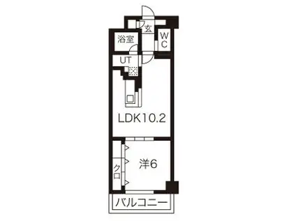 STANZA神村(1LDK/3階)の間取り写真