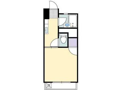 ナイスリブI(1K/2階)の間取り写真