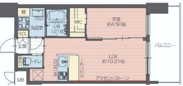 プレジオ大正(1LDK/12階)の間取り写真