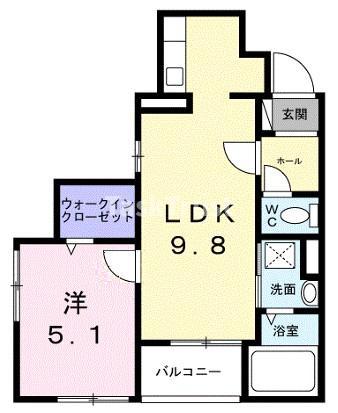 シトラス・T(1LDK/3階)の間取り写真