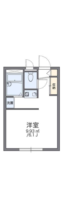 レオパレスドルフ(1K/1階)の間取り写真