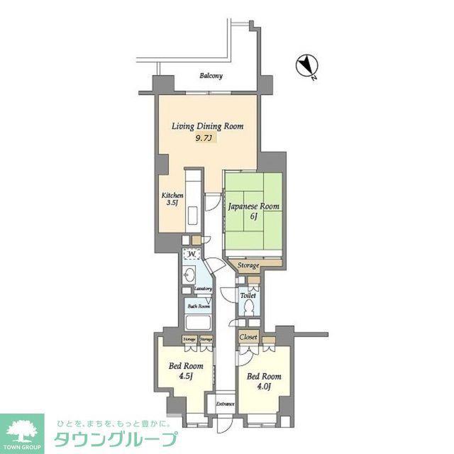 エタニティ・ヒロ・町田(3LDK/9階)の間取り写真