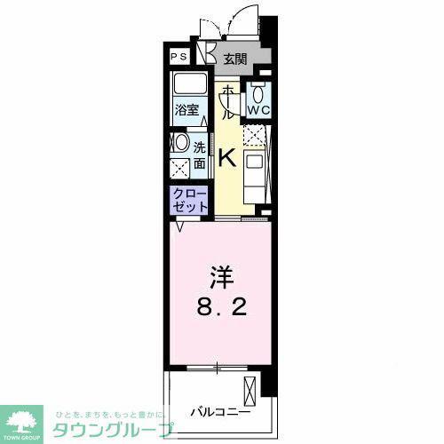 グレイス コート(1K/3階)の間取り写真