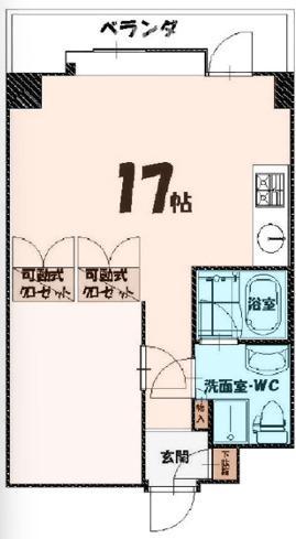 NOVA京橋(ワンルーム/4階)の間取り写真