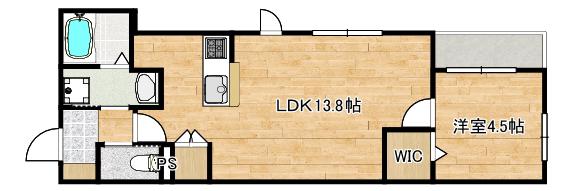 オルフェ(1LDK/2階)の間取り写真