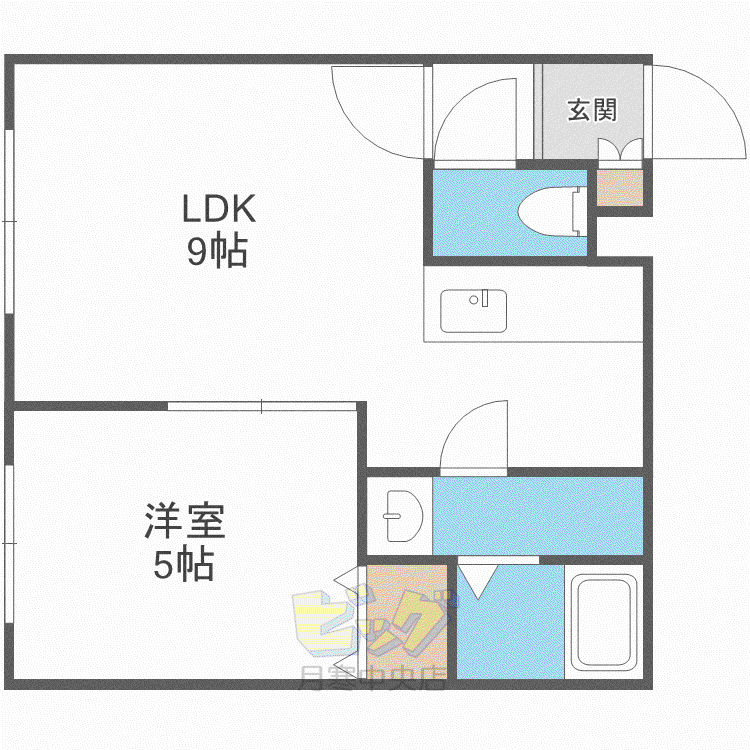 TSCLASS栄通(1LDK/4階)の間取り写真