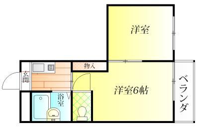 ライゼックス春日丘(2K/3階)の間取り写真