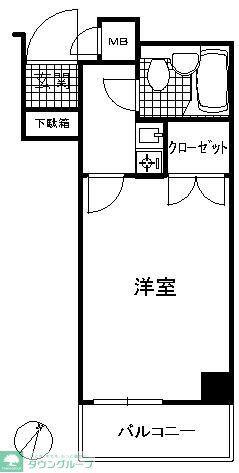 ライオンズマンション新子安第2(1K/5階)の間取り写真