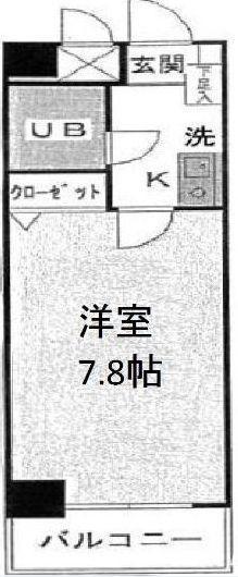 コスモ横浜大通公園(1K/3階)の間取り写真