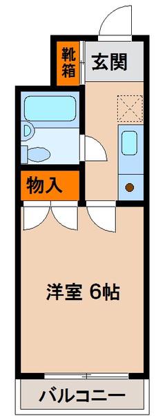メゾンドアベニール(1K/2階)の間取り写真
