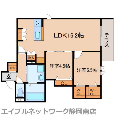 EMINENCEEEST(2LDK/1階)の間取り写真