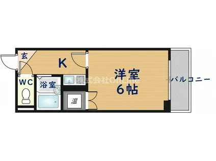 オーナーズマンション友井(1K/5階)の間取り写真