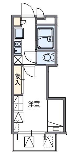 レオパレスル・コントワールII(1K/2階)の間取り写真