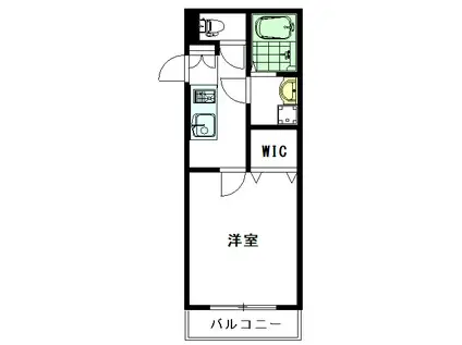 アークス大泉学園(1K/1階)の間取り写真