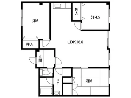 ニーズビルシマ(3LDK/3階)の間取り写真