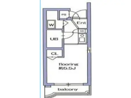 メインステージ下丸子第II(1K/1階)の間取り写真