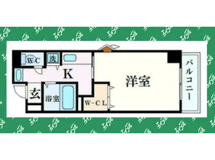 GP栄本町通(1K/2階)の間取り写真