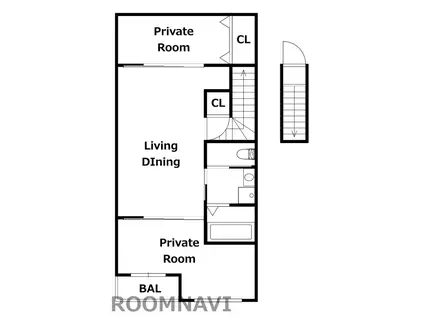 ピース・クラッセ(2LDK/2階)の間取り写真