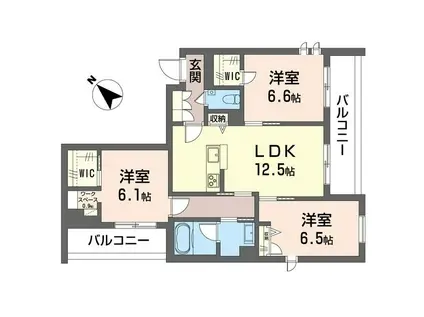 コンフォーザ(3LDK/4階)の間取り写真