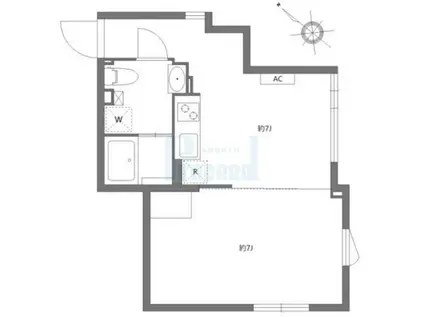 ラ二池袋(1LDK/4階)の間取り写真