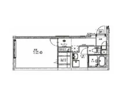 浅草KBビル(1K/4階)の間取り写真