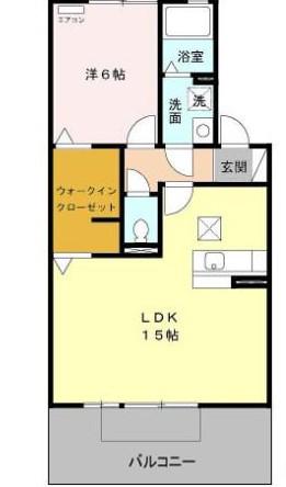 マインド宝(1LDK/1階)の間取り写真