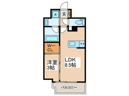 デュオフラッツ池袋(1LDK/10階)の間取り写真