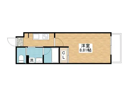 AISONARI(1K/2階)の間取り写真