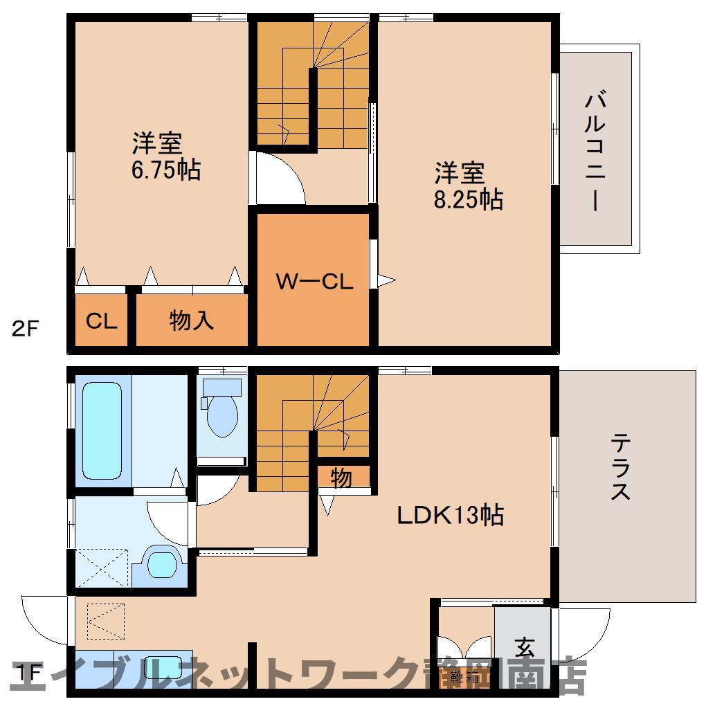 ローズコートM(2LDK)の間取り写真