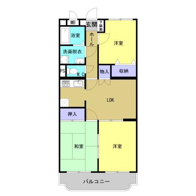 スマイルM1(3LDK/3階)の間取り写真