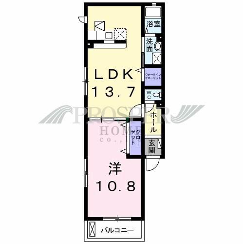 セレンディピティ・ちゅらヴィラ(1LDK/1階)の間取り写真