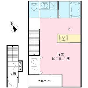WELL-BEING和泉大宮(ワンルーム/2階)の間取り写真