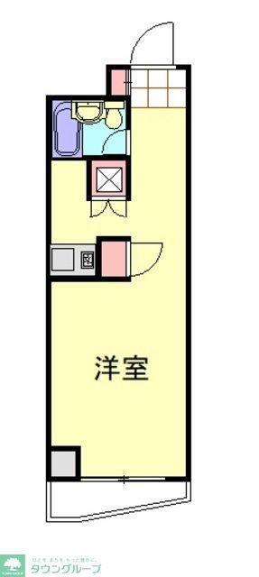 スカイコートときわ台第2(ワンルーム/2階)の間取り写真