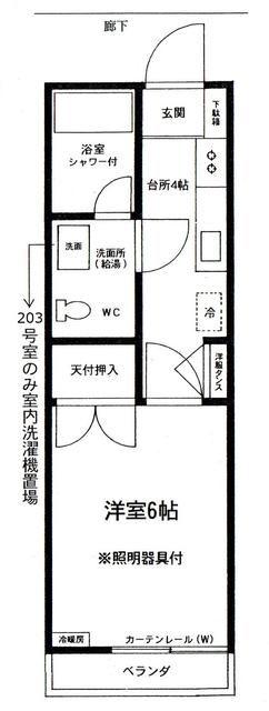 第2コーポタナカ(1K/2階)の間取り写真