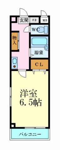 コーポサンライズ(1K/3階)の間取り写真