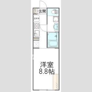 GRAND COFFRET吉祥寺本町(1K/1階)の間取り写真