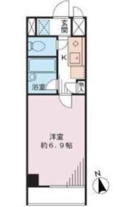 CASITA南長崎(1K/2階)の間取り写真