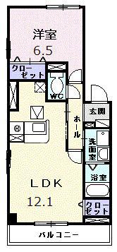 プリマベーラII(1LDK/2階)の間取り写真