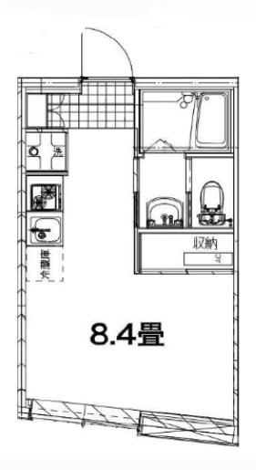 スエルテ府中(ワンルーム/2階)の間取り写真